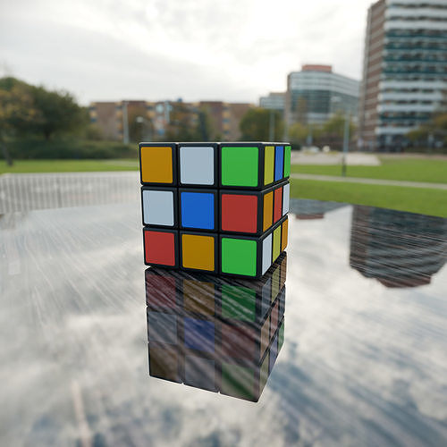 Free Stylized Rubik s cube 3D Model  Free 3D model