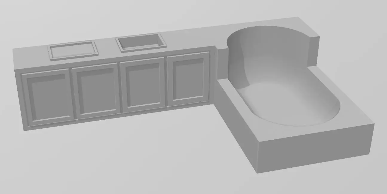 Bath Tub 3D print model_0
