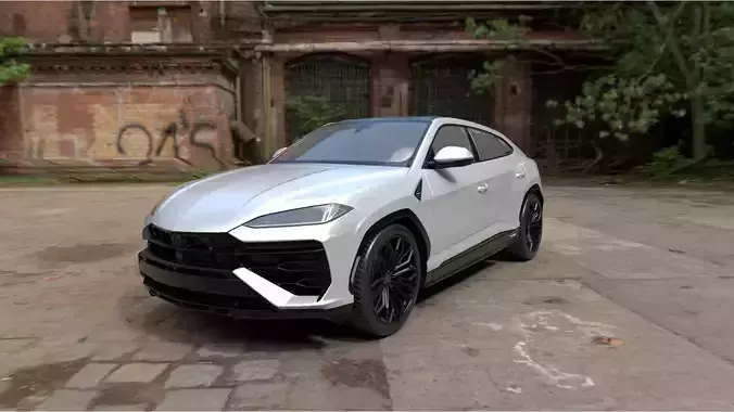 Realistic SUV Car for Unity Unreal 3D model