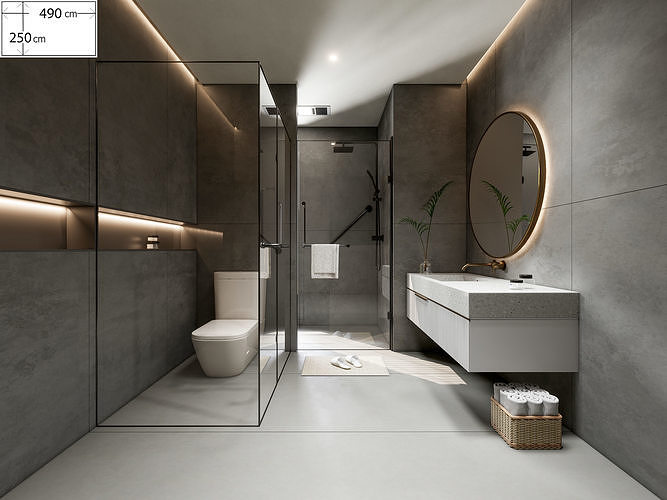 Bathroom 43 3D model