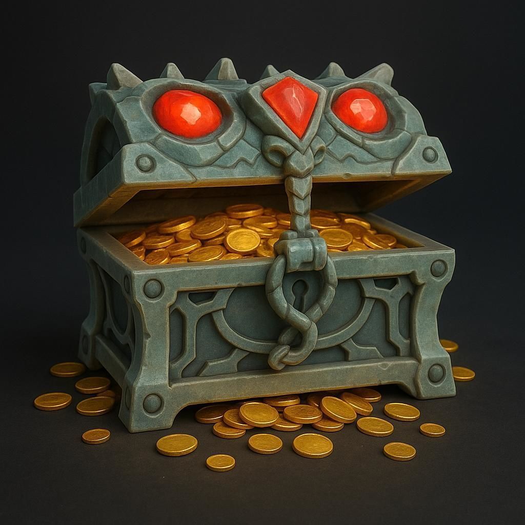Fantasy Treasure Chest Pack Stylized Low Poly 3D Models Low-poly 3D model_2