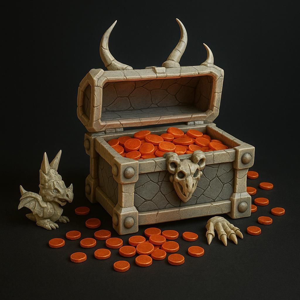 Fantasy Treasure Chest Pack Stylized Low Poly 3D Models Low-poly 3D model_1