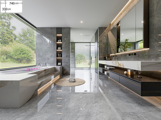 Bathroom 45 3D model