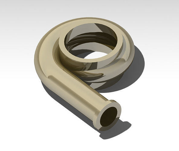 Volute Casing CAD Model Generic  3D print model