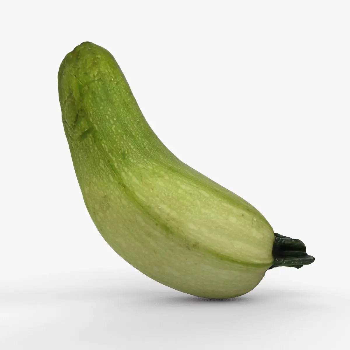 Photorealistic 3D scan of zucchini Low-poly 3D model_0