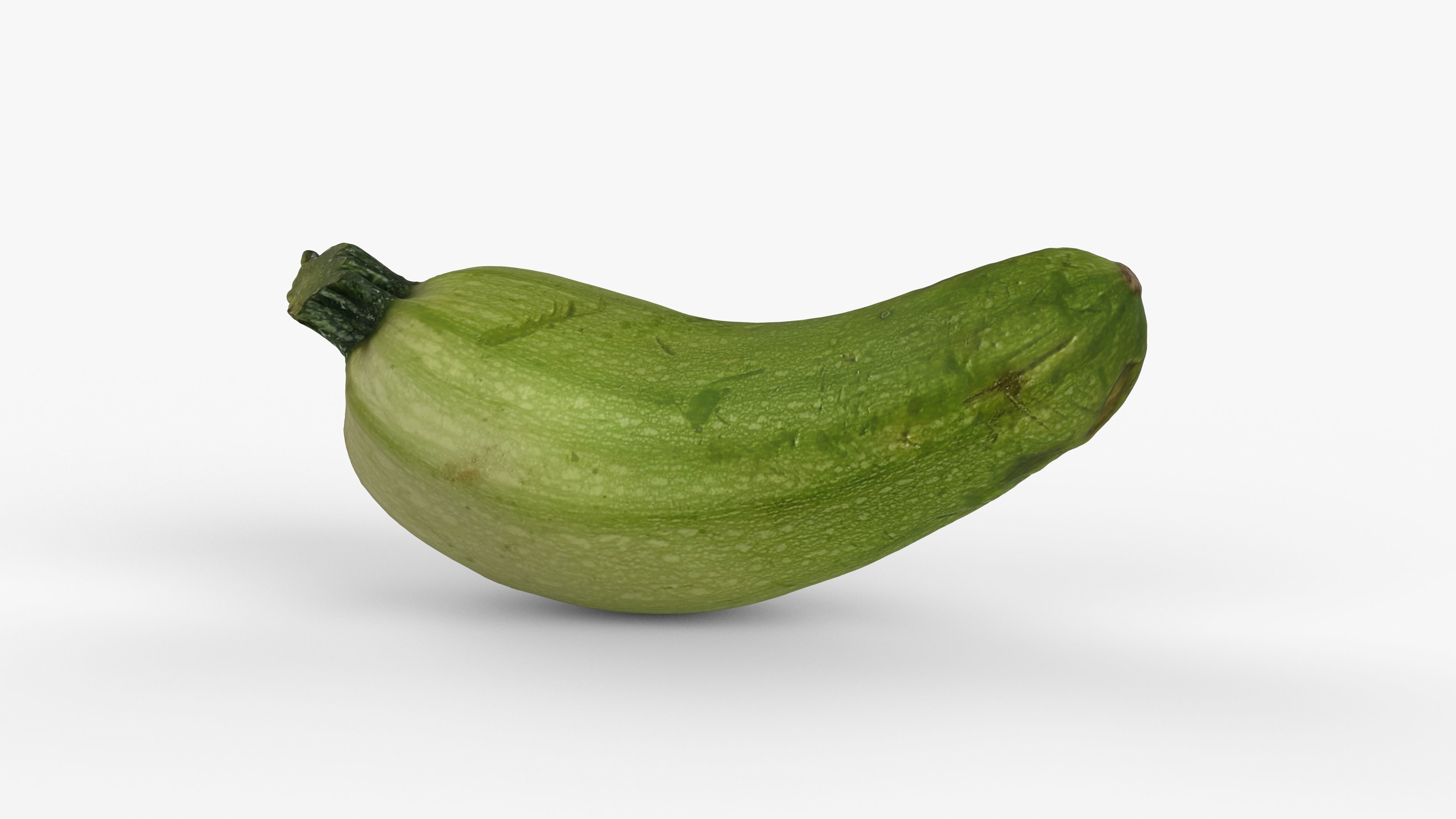 Photorealistic 3D scan of zucchini Low-poly 3D model_2