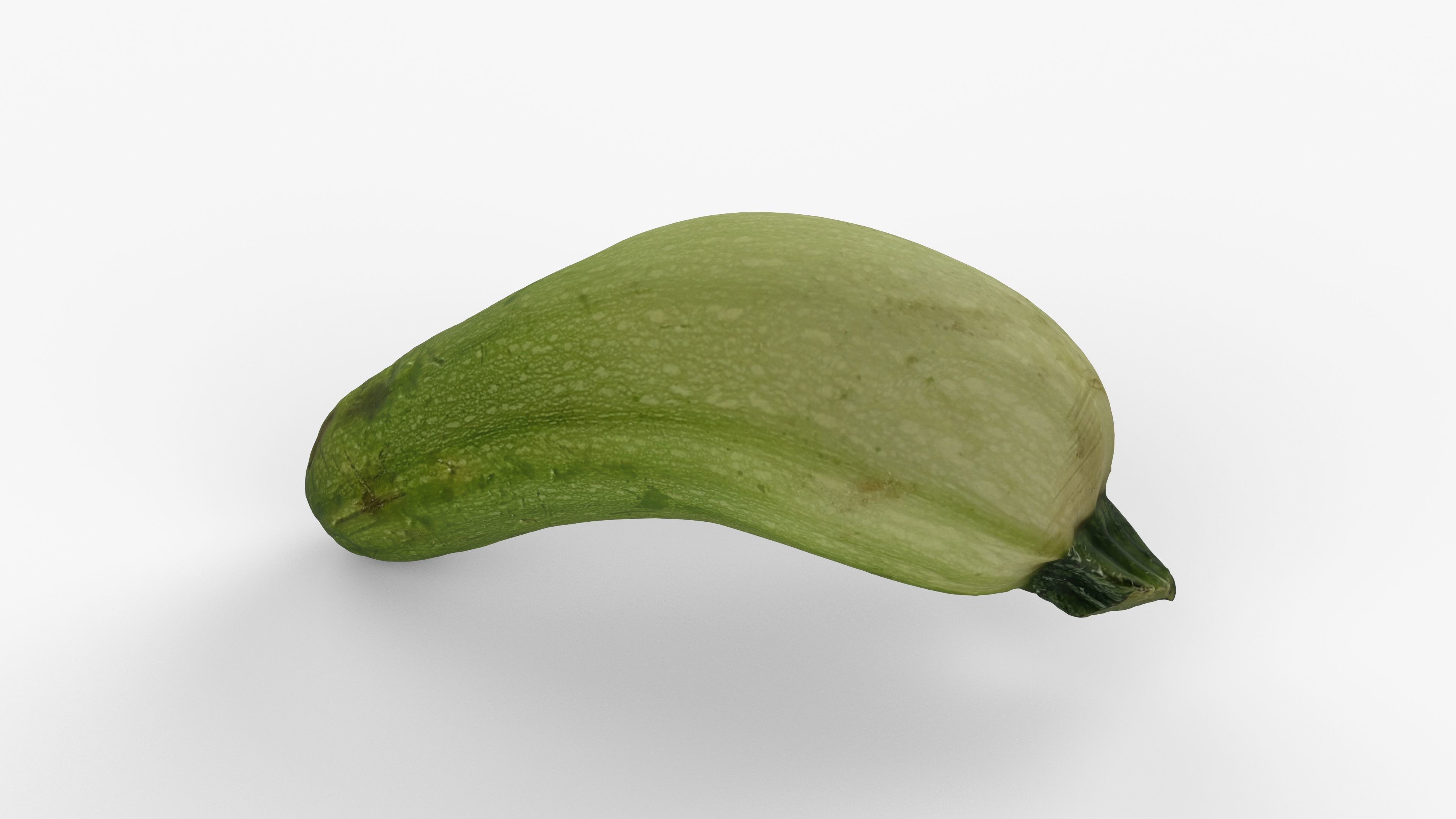 Photorealistic 3D scan of zucchini Low-poly 3D model_1