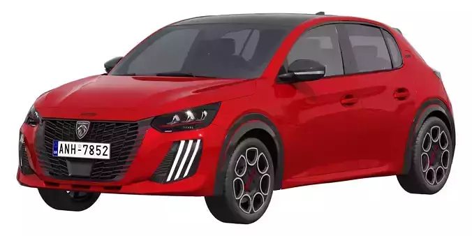 Peugeot E-208 GTI 2026 3D model