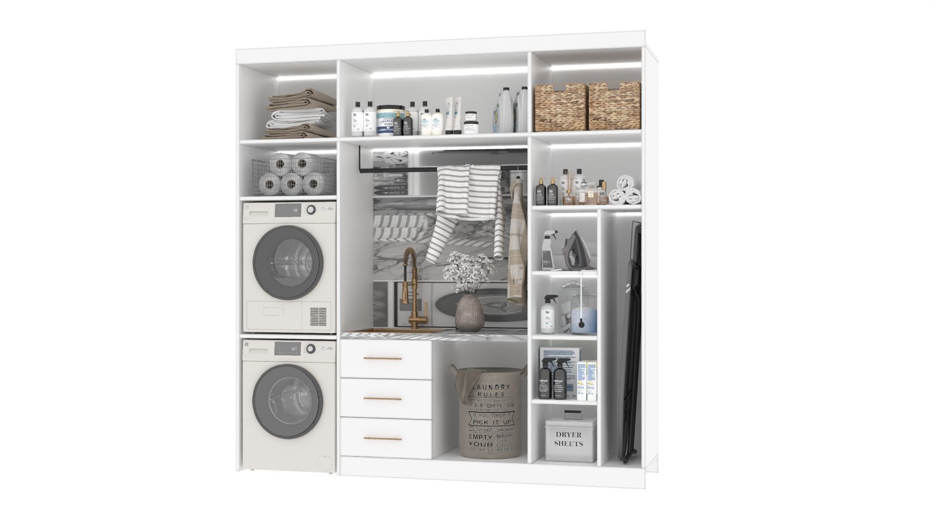 Laundry Room 3D model_7