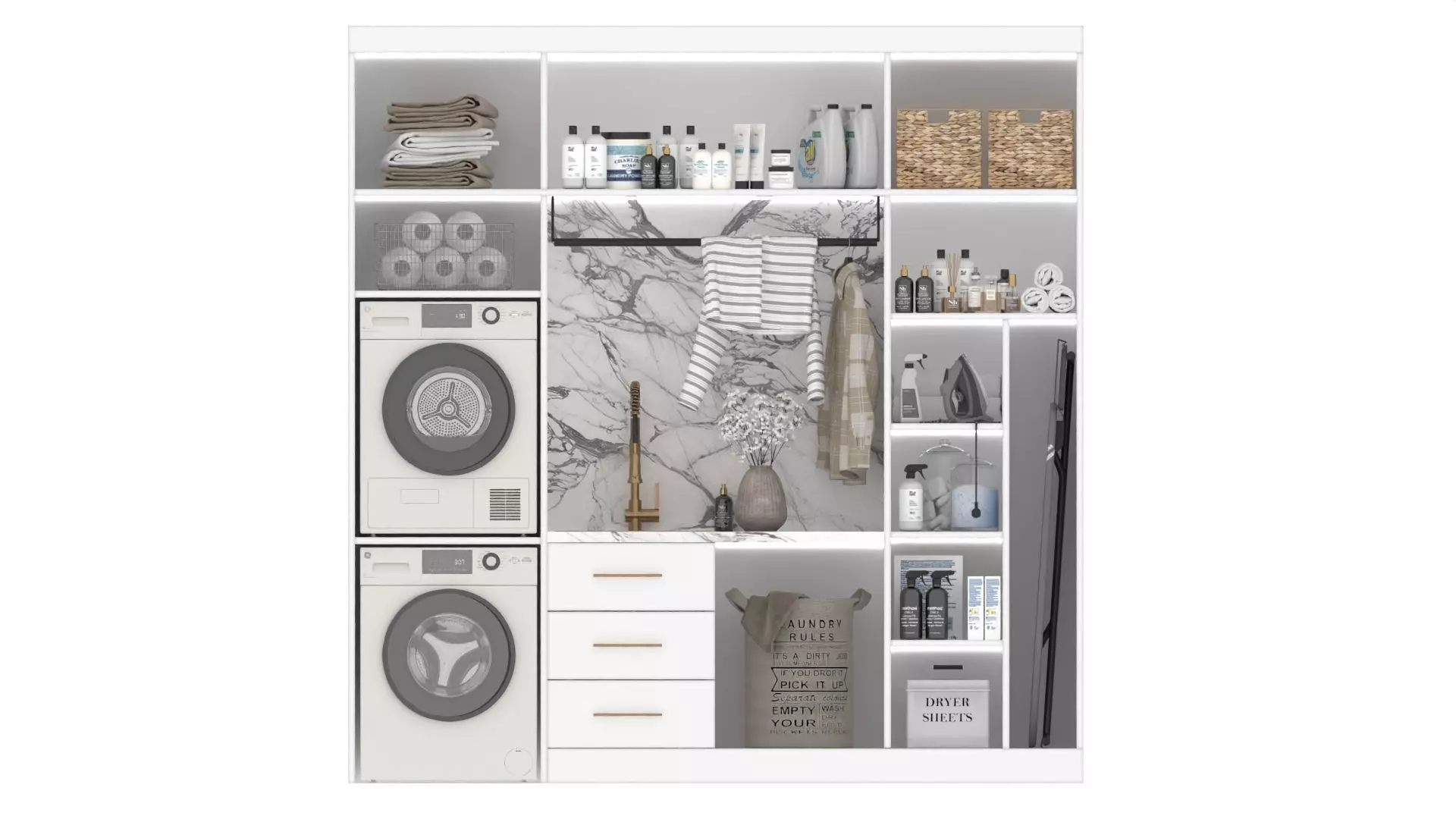 Laundry Room 3D model_0