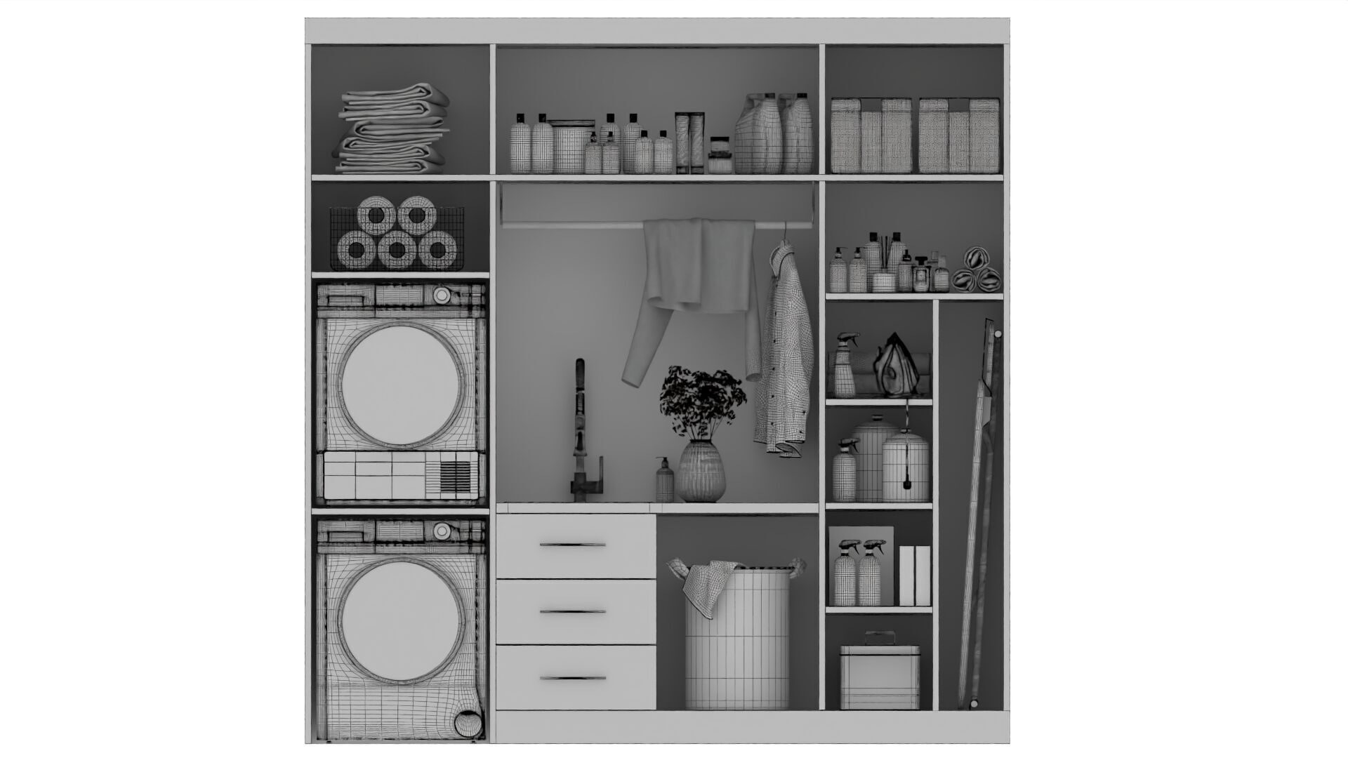 Laundry Room 3D model_10