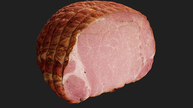 Half Ham Low-poly 3D model