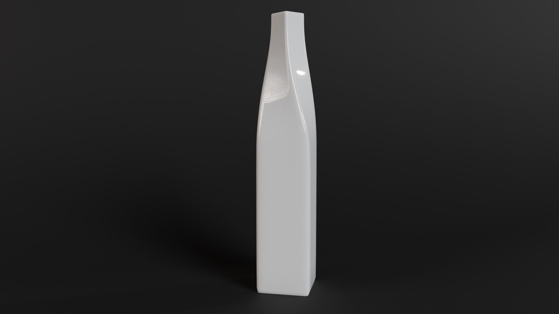 Modern Ceramic Vases Set - 5 Minimalist Vases for Archviz Low-poly 3D model_12