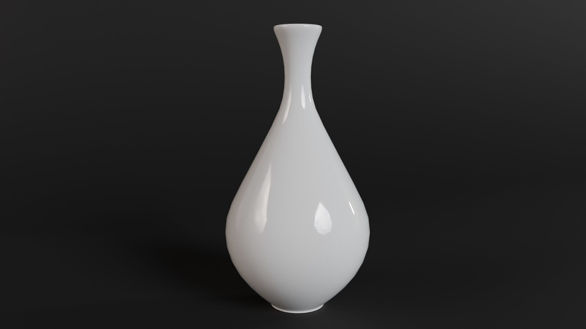 Modern Ceramic Vases Set - 5 Minimalist Vases for Archviz Low-poly 3D model_10