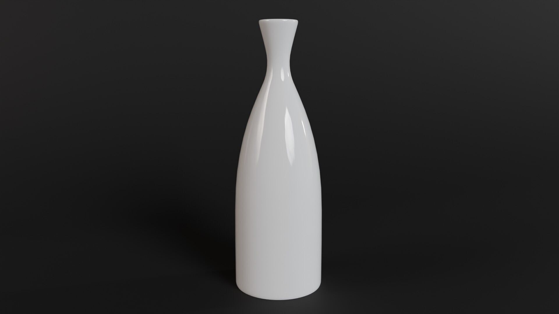 Modern Ceramic Vases Set - 5 Minimalist Vases for Archviz Low-poly 3D model_9