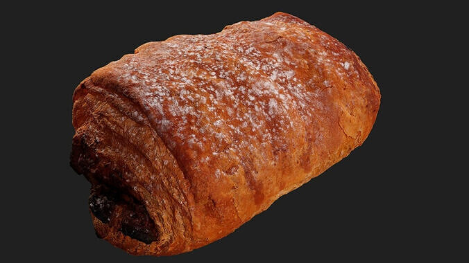 Chocolate Pastry Low-poly 3D model