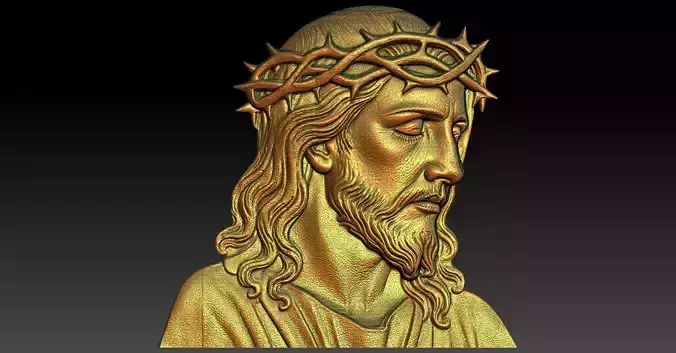 4 JESUS CNC Relief Model