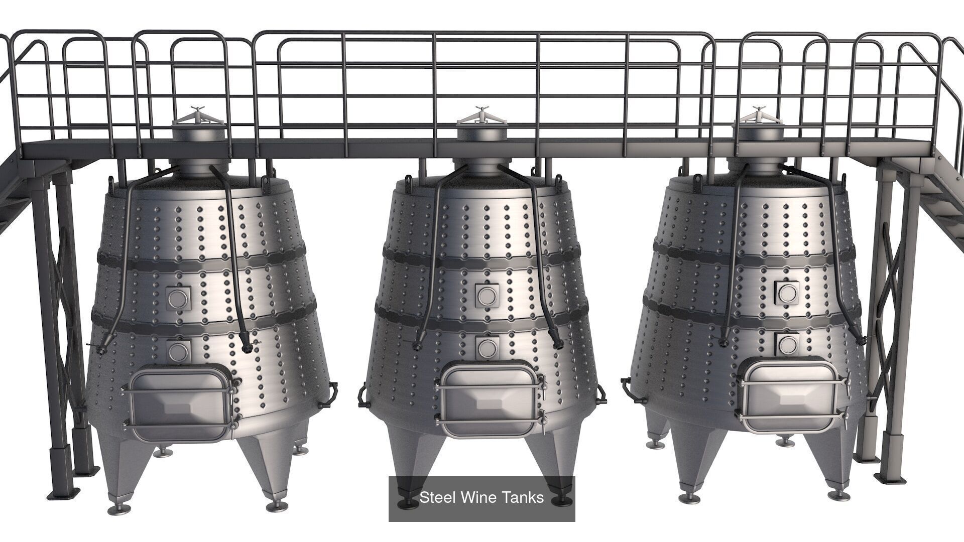 Big Steel  Tank 3D Model Collection_3