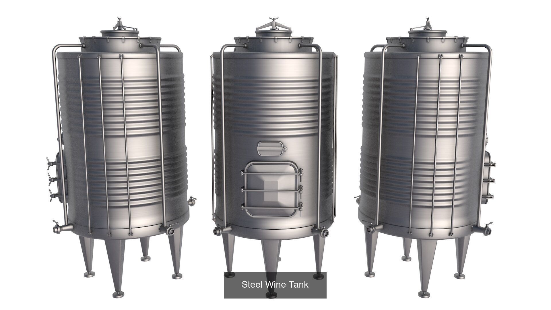 Big Steel  Tank 3D Model Collection_2