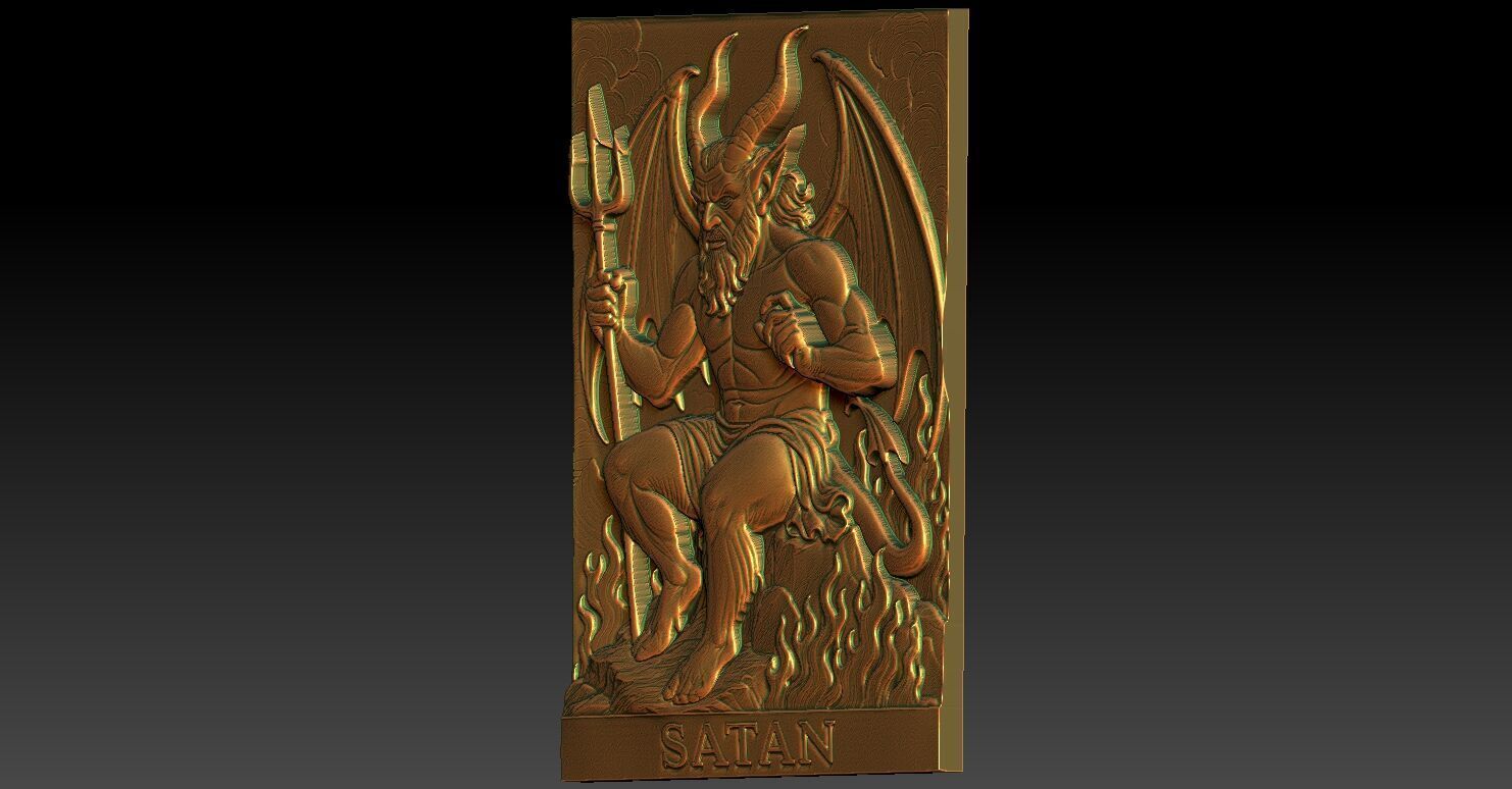 1 SATAN CNC Relief Model 3D print model_2