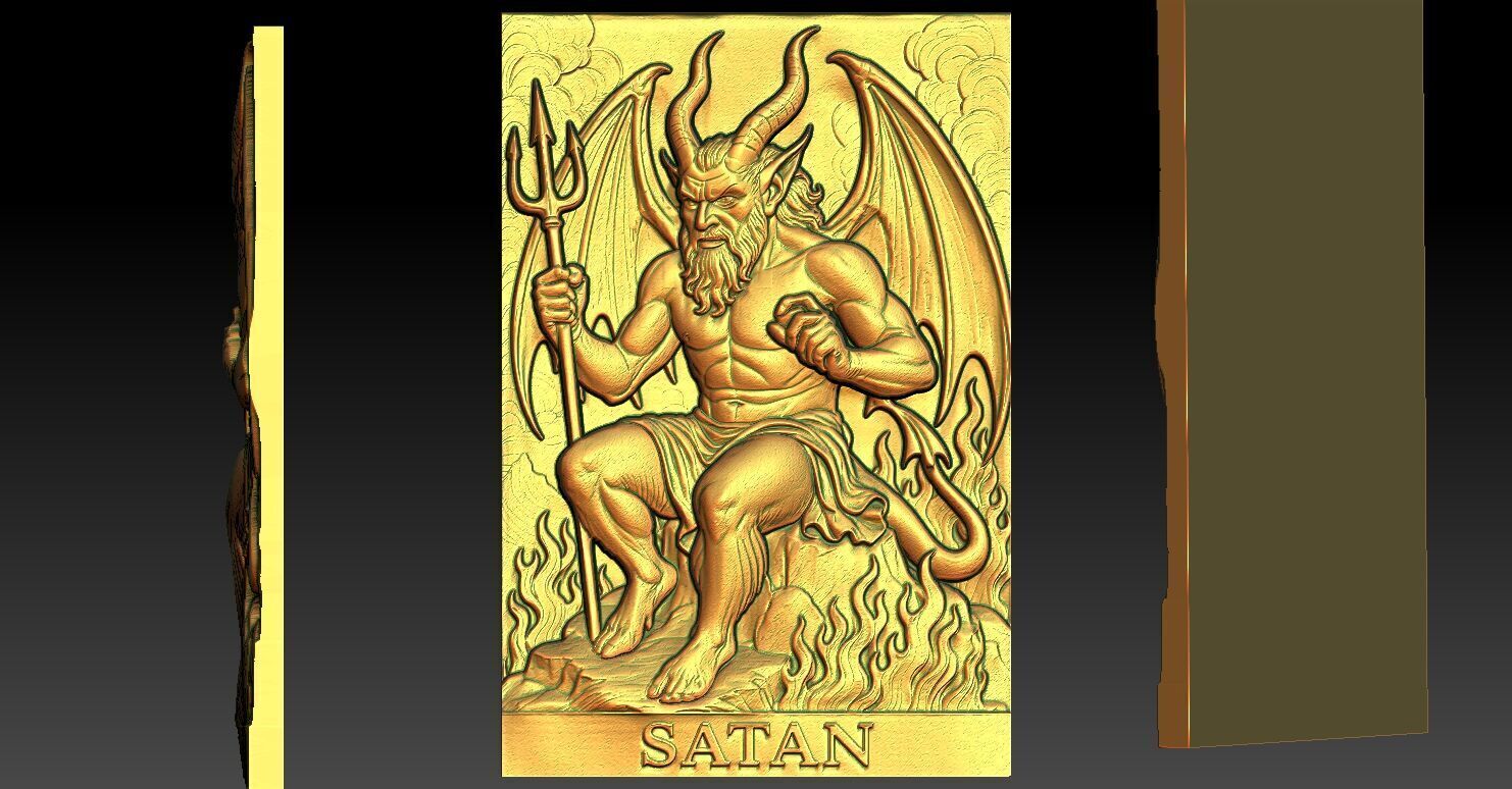 1 SATAN CNC Relief Model 3D print model_5
