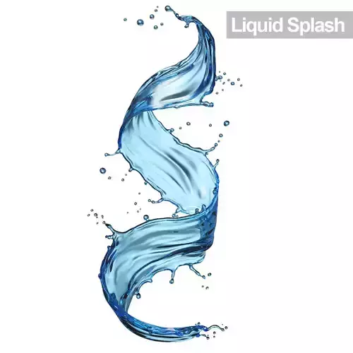 High Quality blue water liquid splash
