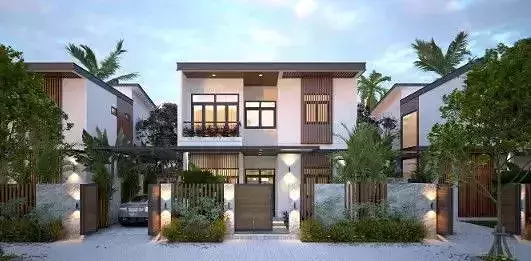 House Exterior Model  villa site 3D model