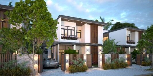 House Exterior Model  villa site 3D model_5