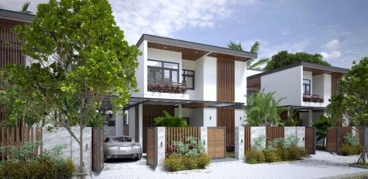 House Exterior Model  villa site 3D model_8