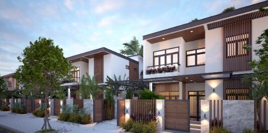 House Exterior Model  villa site 3D model_7