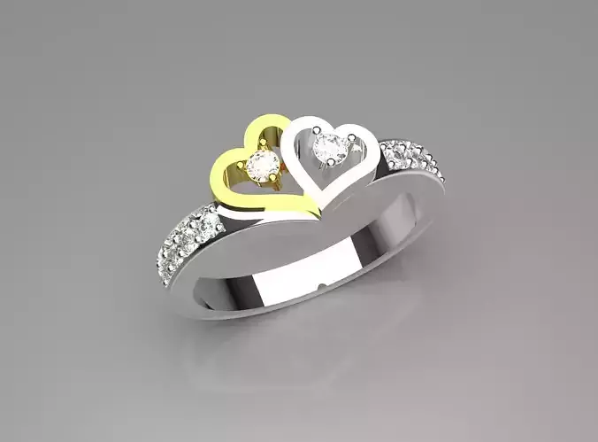 Women Yellow Gold Love Knot Ring jr00152