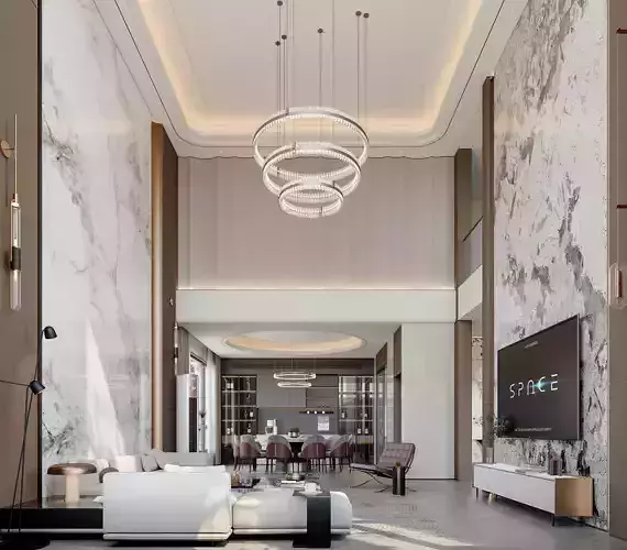 Luxury villa interior