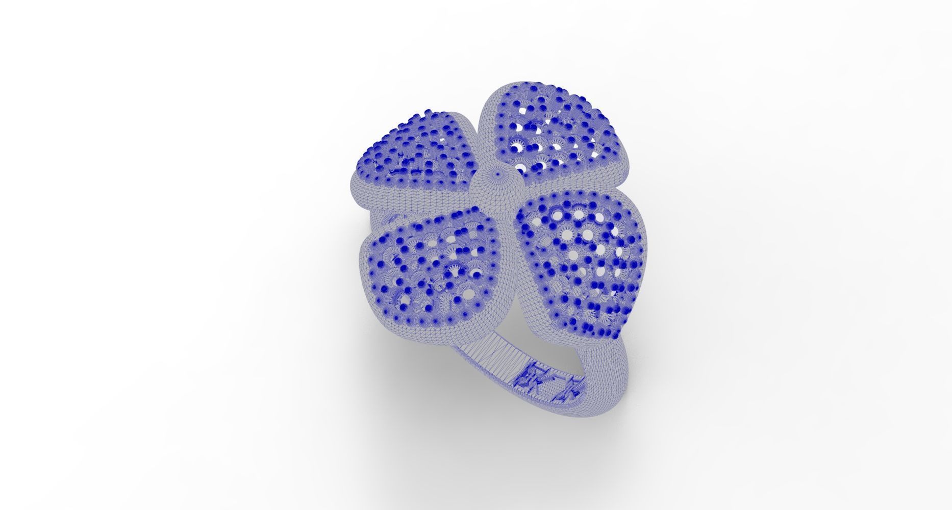 Floral Bloom Ring 3D print model_2