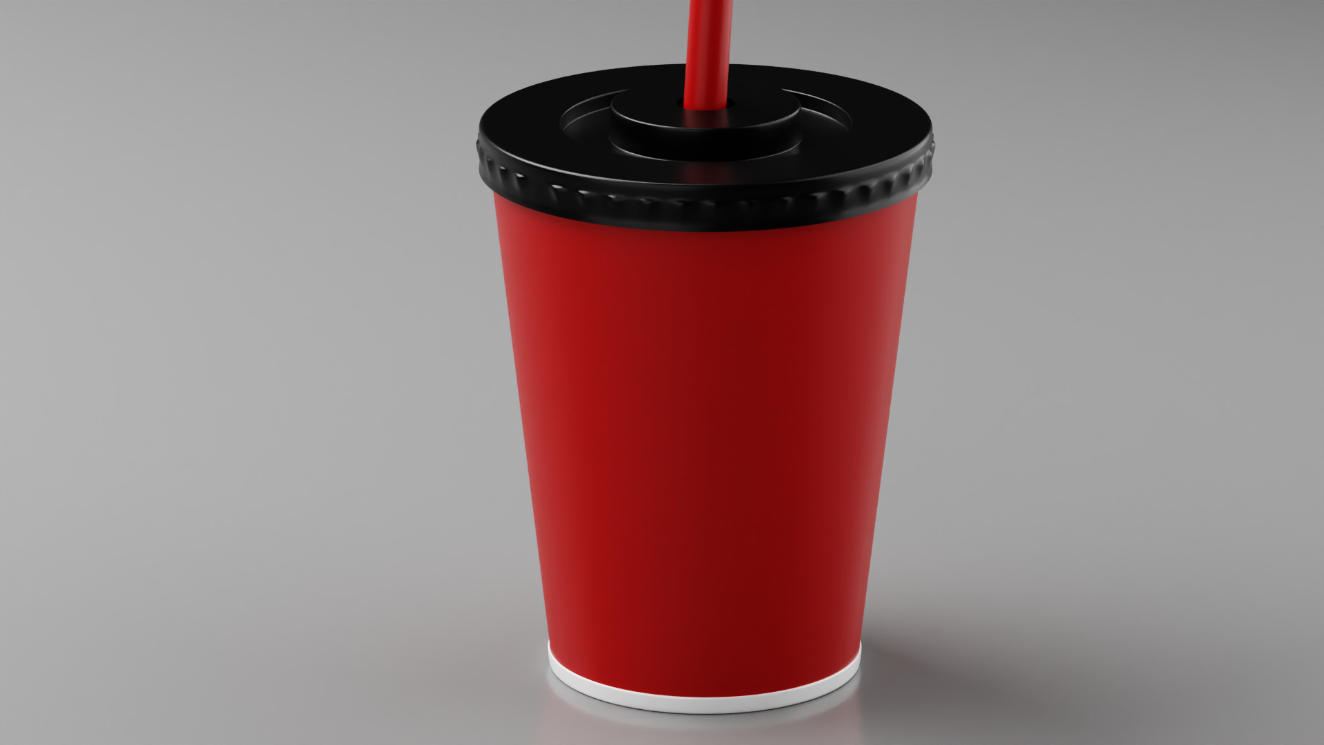 Cup with Straw 3D model_3