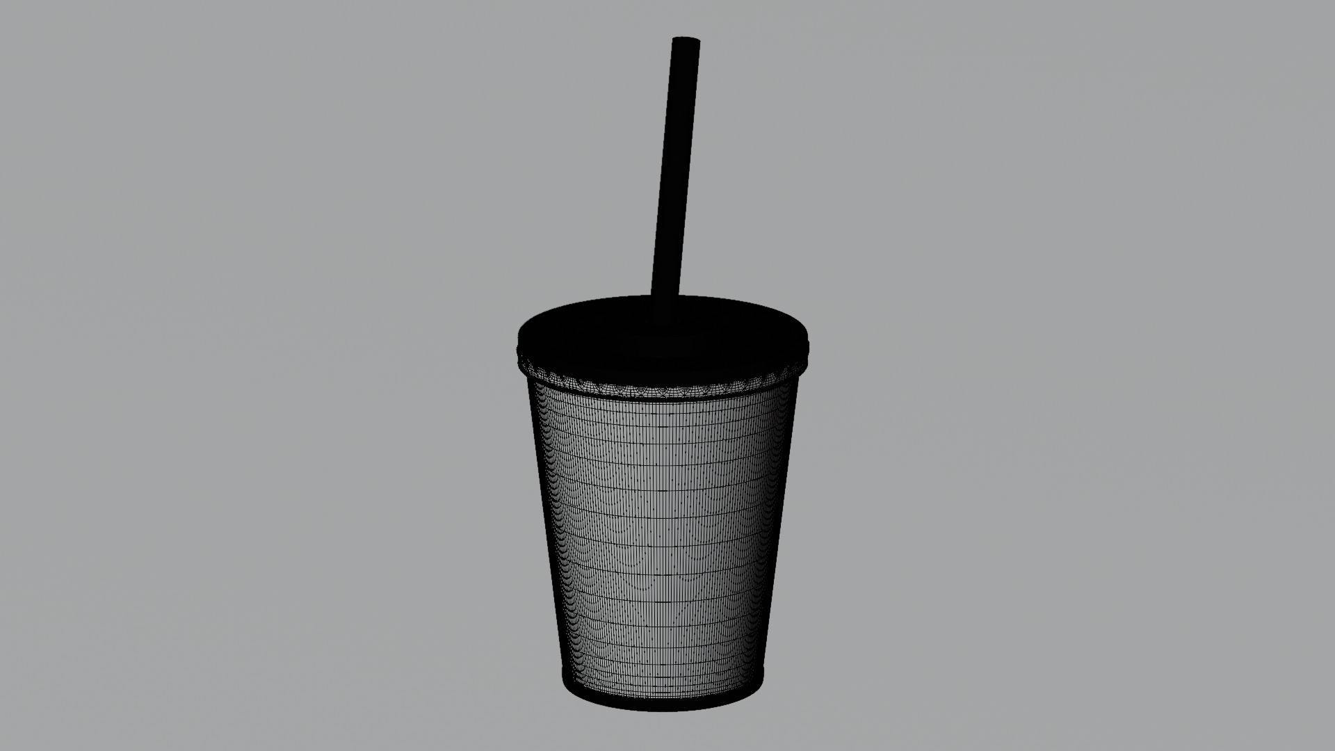 Cup with Straw 3D model_5