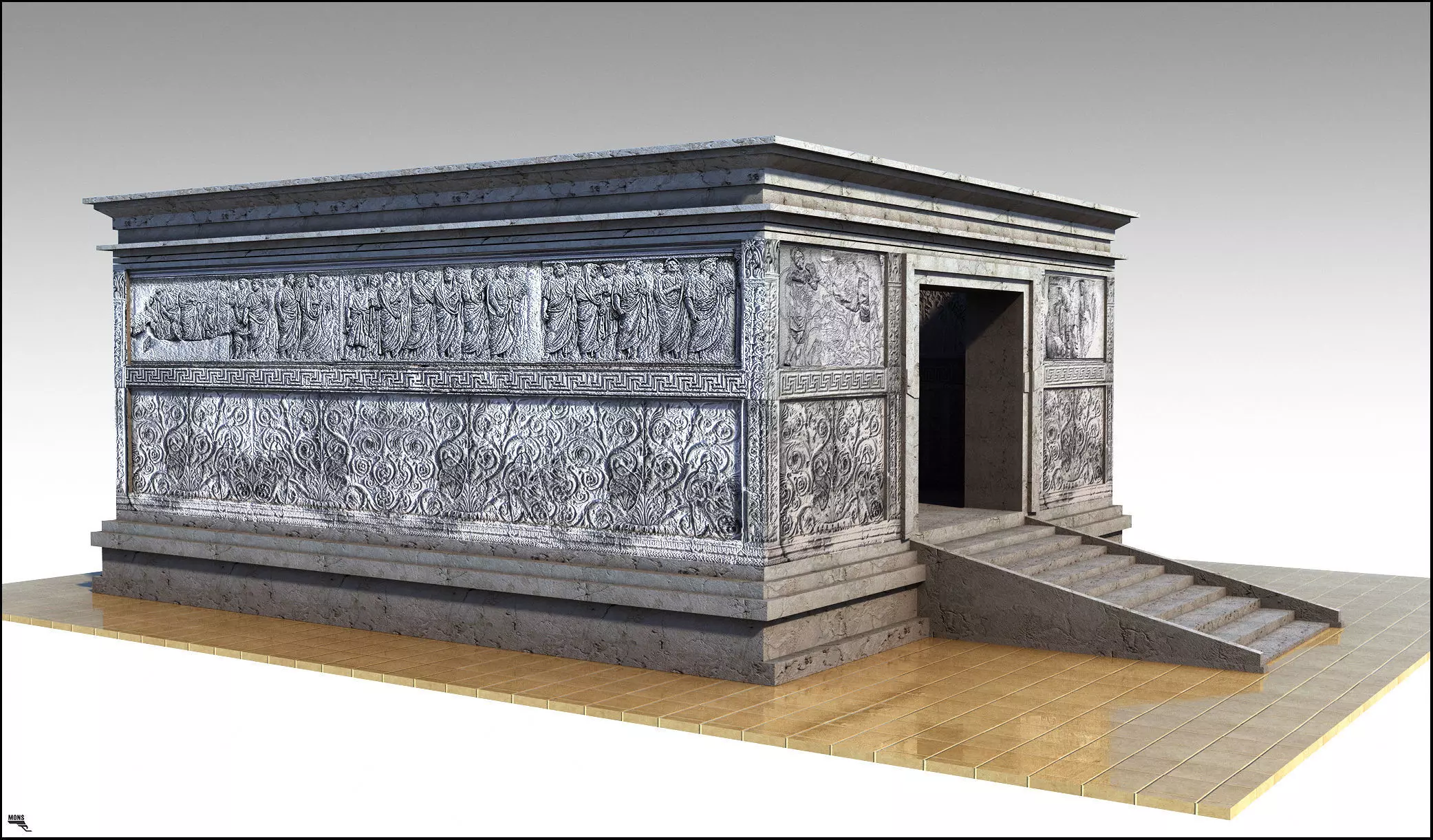 Ara Pacis 3D model_0