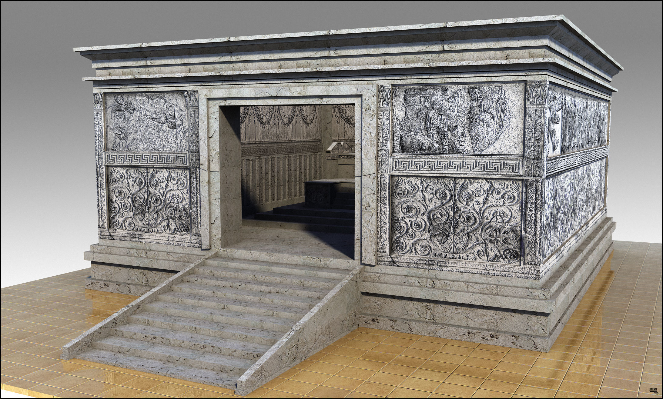 Ara Pacis 3D model_3