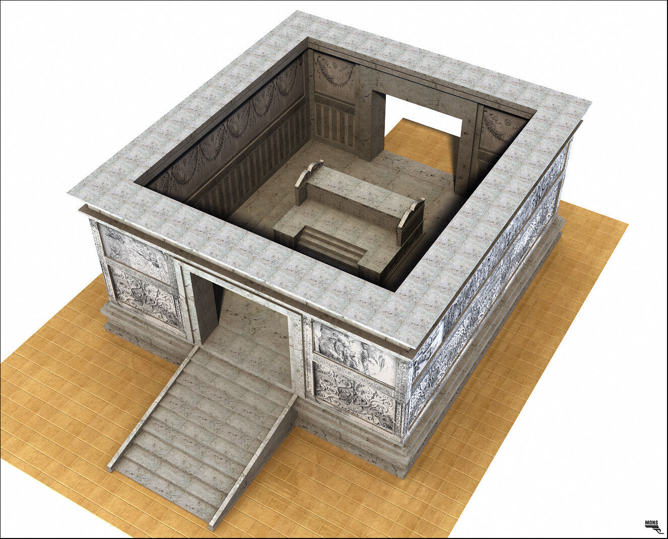 Ara Pacis 3D model_2