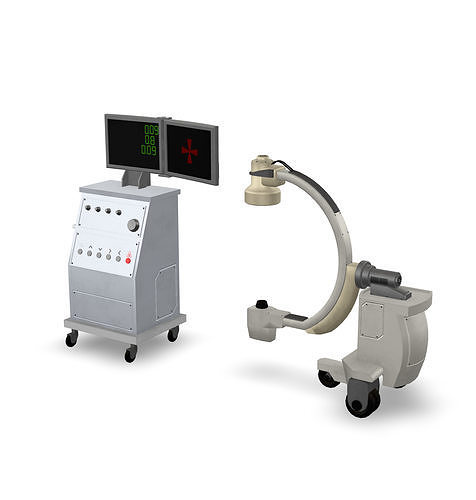 X-Ray Machine Low-poly 3D model