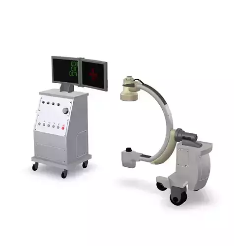 X-Ray Machine Low-poly 3D model