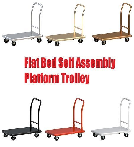 Flat Bed Self Assembly Platform Trolley Collection 03 