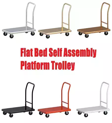 Flat Bed Self Assembly Platform Trolley Collection 03