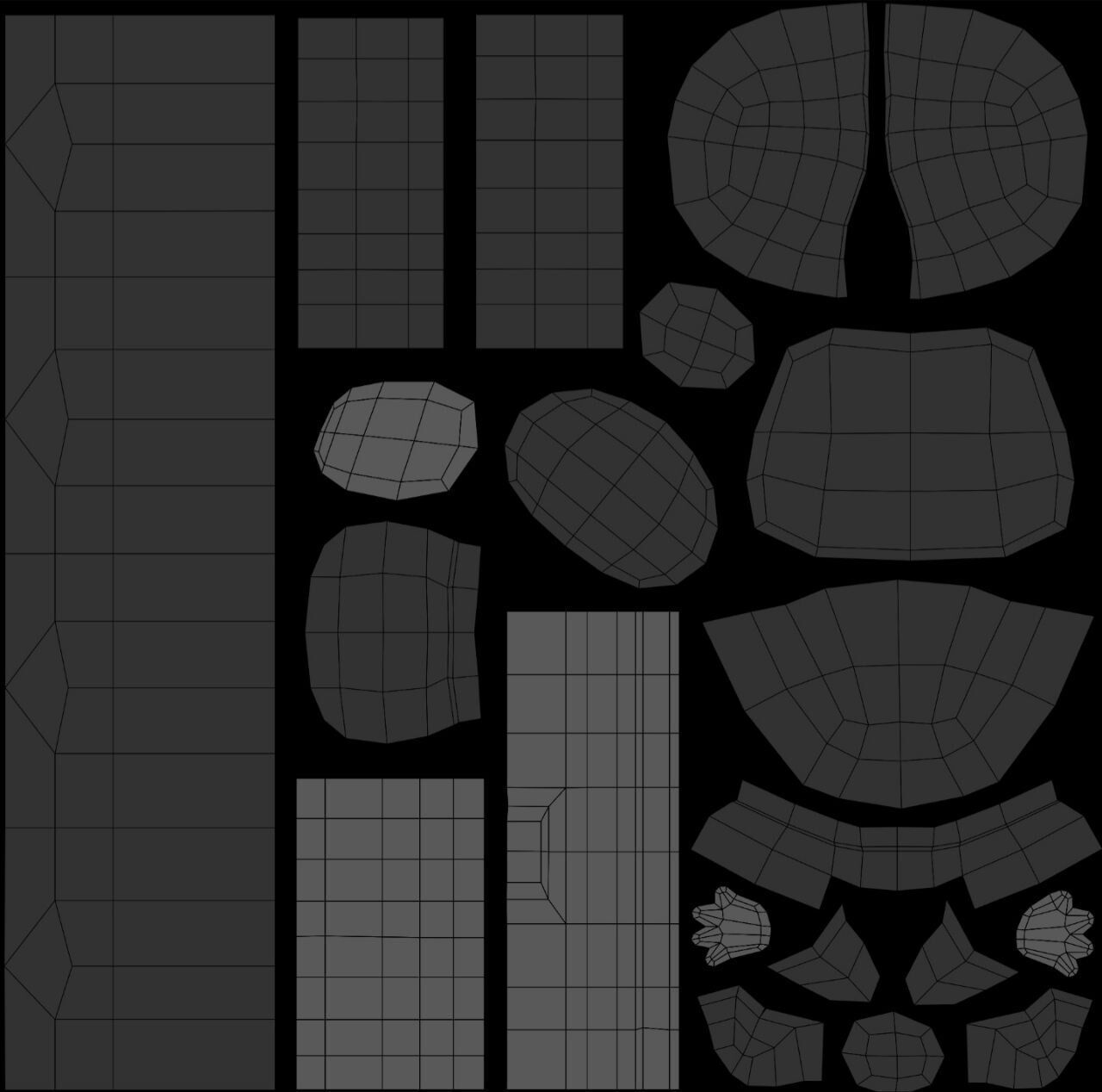 low poly Labubu raincoat and normal labubu Low-poly 3D model_4