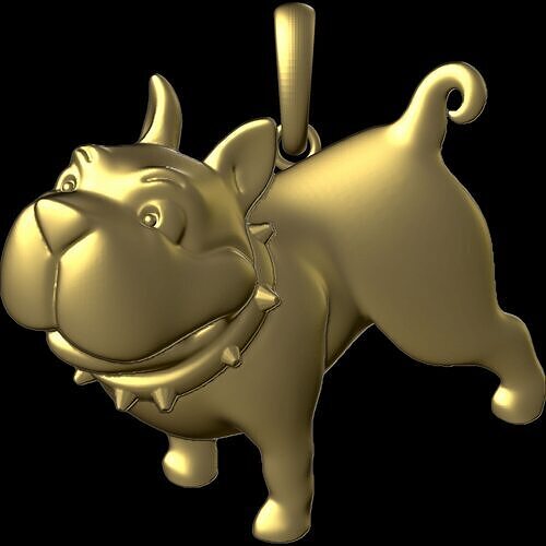 Dog pendant 2 3D print model