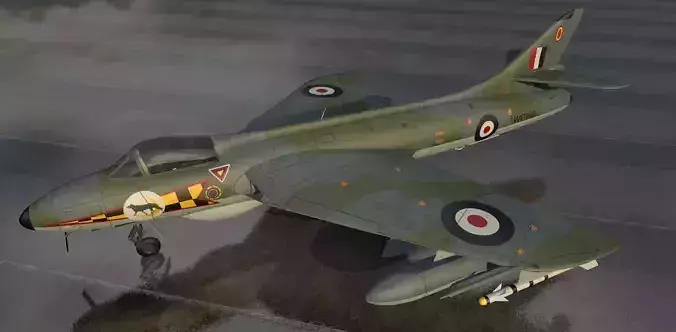 Hawker Hunter F Mk-5 3D model