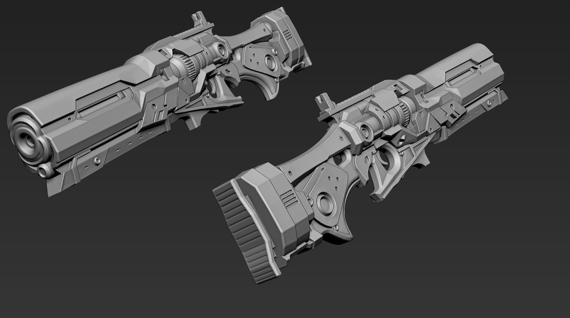 3D Printable Sci-Fi Weapon Part 3 3D model_7