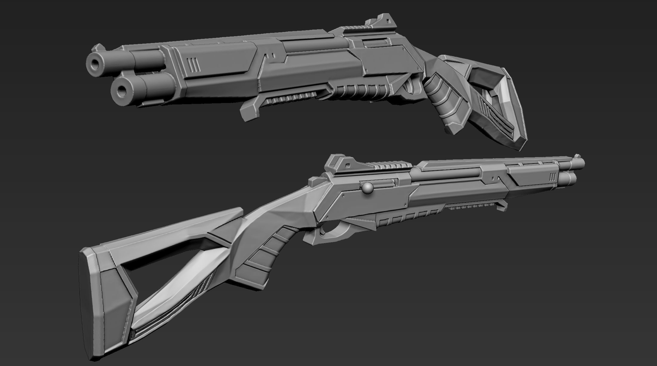 3D Printable Sci-Fi Weapon Part 3 3D model_6