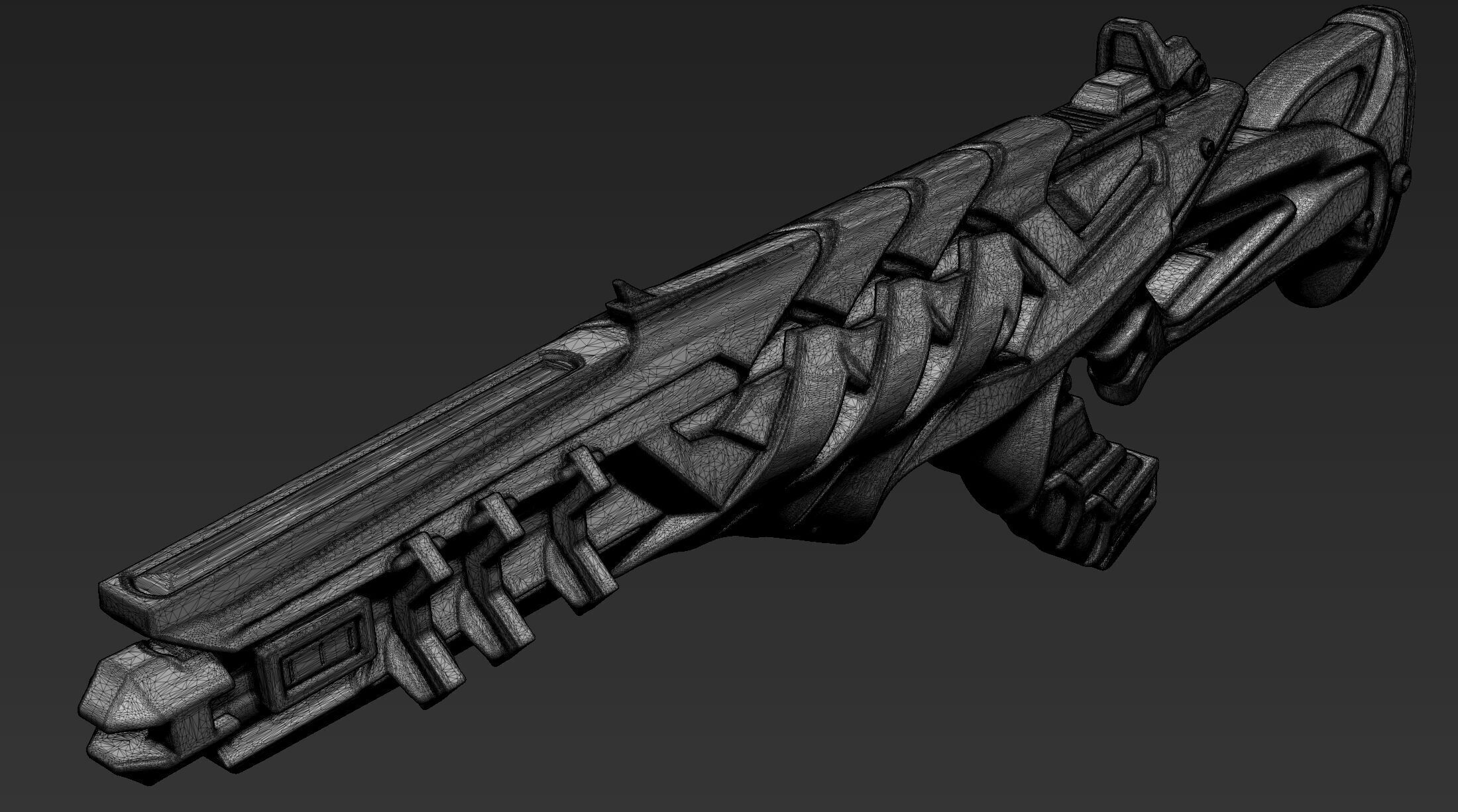 3D Printable Sci-Fi Weapon Part 3 3D model_9