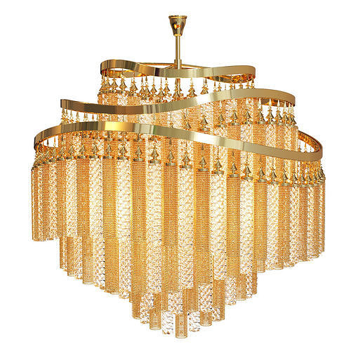 Chandelier Corbett Lighting Chimera 3D model
