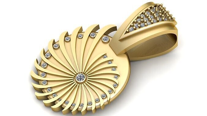 GARARI 3D GOLD PENDANT 